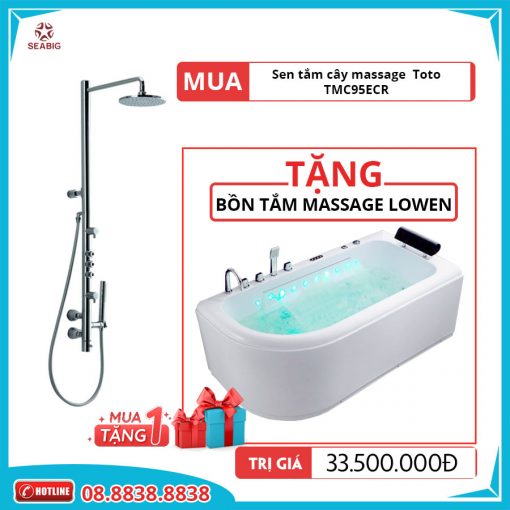 Mua sen cây TOTO TMC95ECR tặng bồn tắm Lowen 